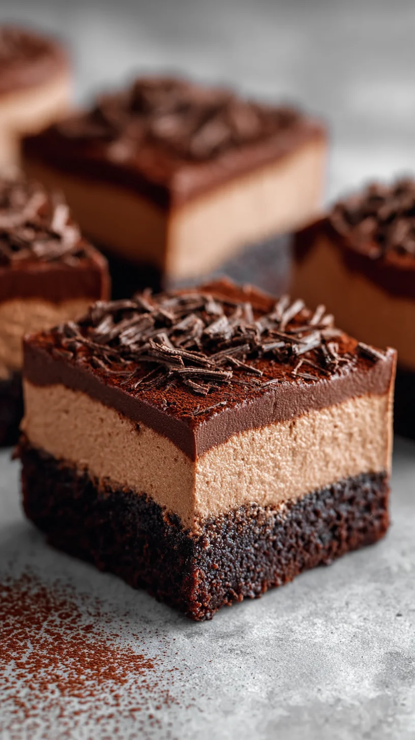 Chocolate mousse brownies, rich and decadent dessert. Chocolate mousse brownies, rich and decadent dessert.