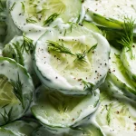 Refreshing Creamy Cucumber Salad Recipe