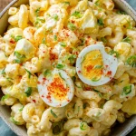 Creamy Deviled Egg Macaroni Salad Recipe