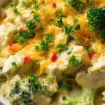 Creamy Low Carb Chicken Casserole - Keto Friendly