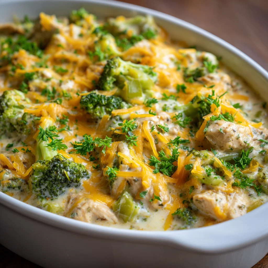 Creamy Low Carb Chicken Casserole - Keto Friendly