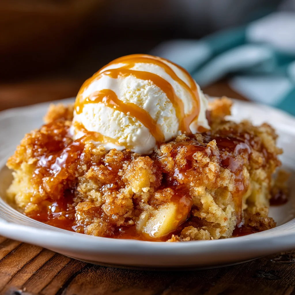 Easy crockpot dessert: caramel apple dump cake. Easy crockpot dessert: caramel apple dump cake.