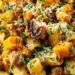 Delicious Autumn Sausage Pasta Squash Recipe