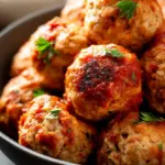 Easy Baked Chicken Meatballs