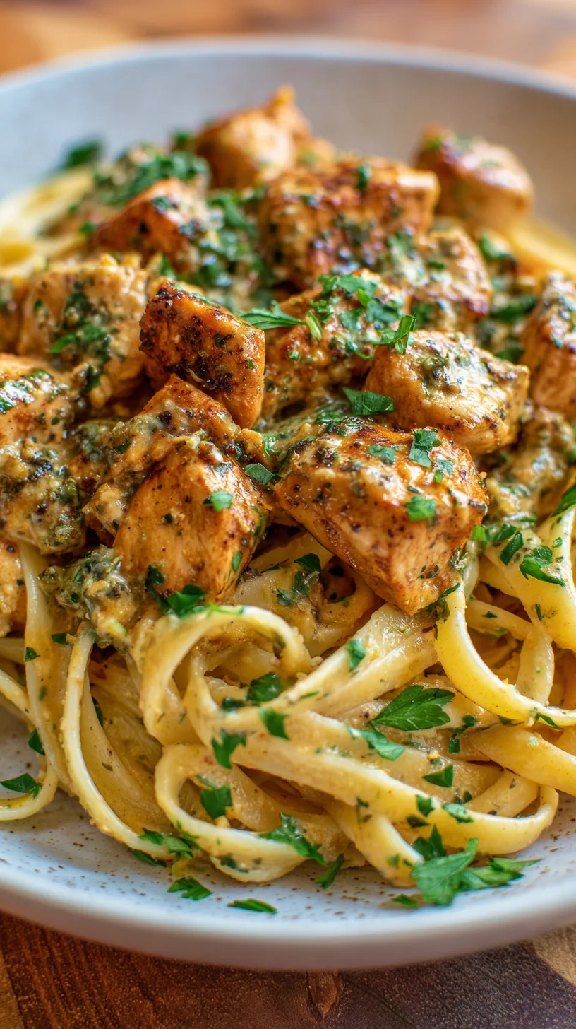 Cowboy butter chicken linguine dish.