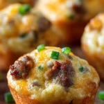 High-Protein Pancake Sausage Mini Muffins - Easy Breakfast Recipe