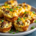 High-Protein Pancake Sausage Mini Muffins - Easy Breakfast Recipe