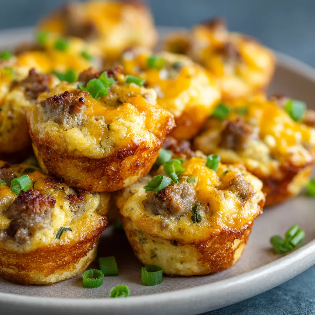 High-Protein Pancake Sausage Mini Muffins - Easy Breakfast Recipe