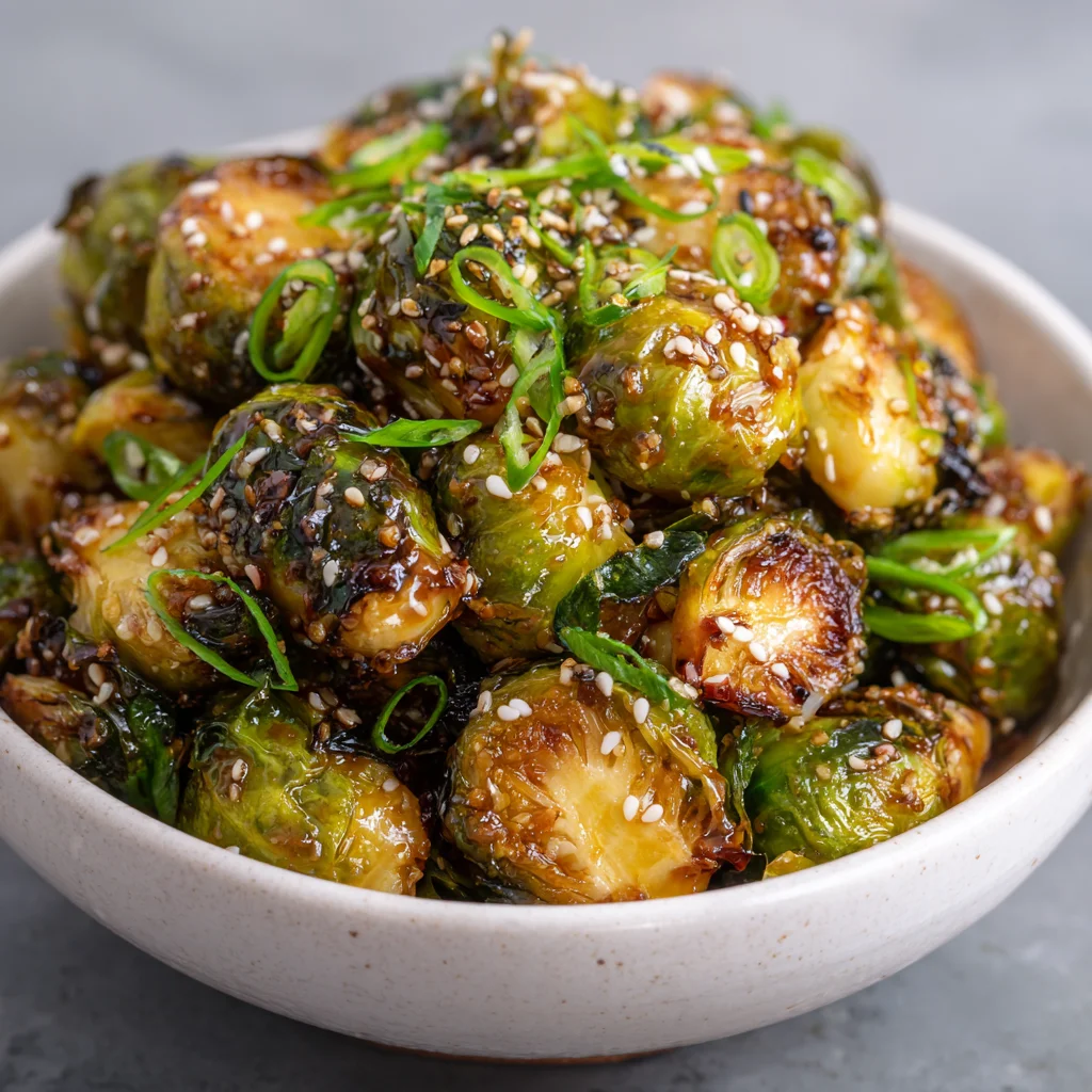 Delicious Brussels Sprouts with Pear Chutney Recipe