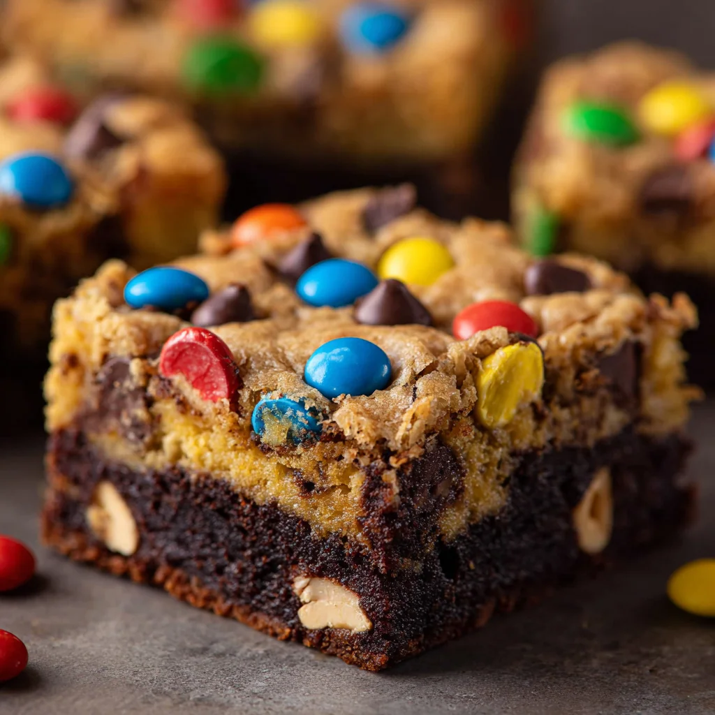 Monster Cookie Brownies Recipe - Ultimate Dessert Mashup