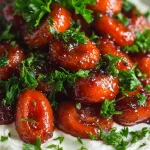 Pomegranate-Glazed Carrots with Whipped Goat Cheese