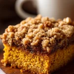 Easy Pumpkin Coffee Cake Recipe with Streusel Topping
