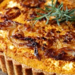 Delicious Pumpkin, Ricotta & Caramelized Onion Tart Recipe