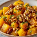 Roasted Butternut Squash with Candied Walnuts Recipe