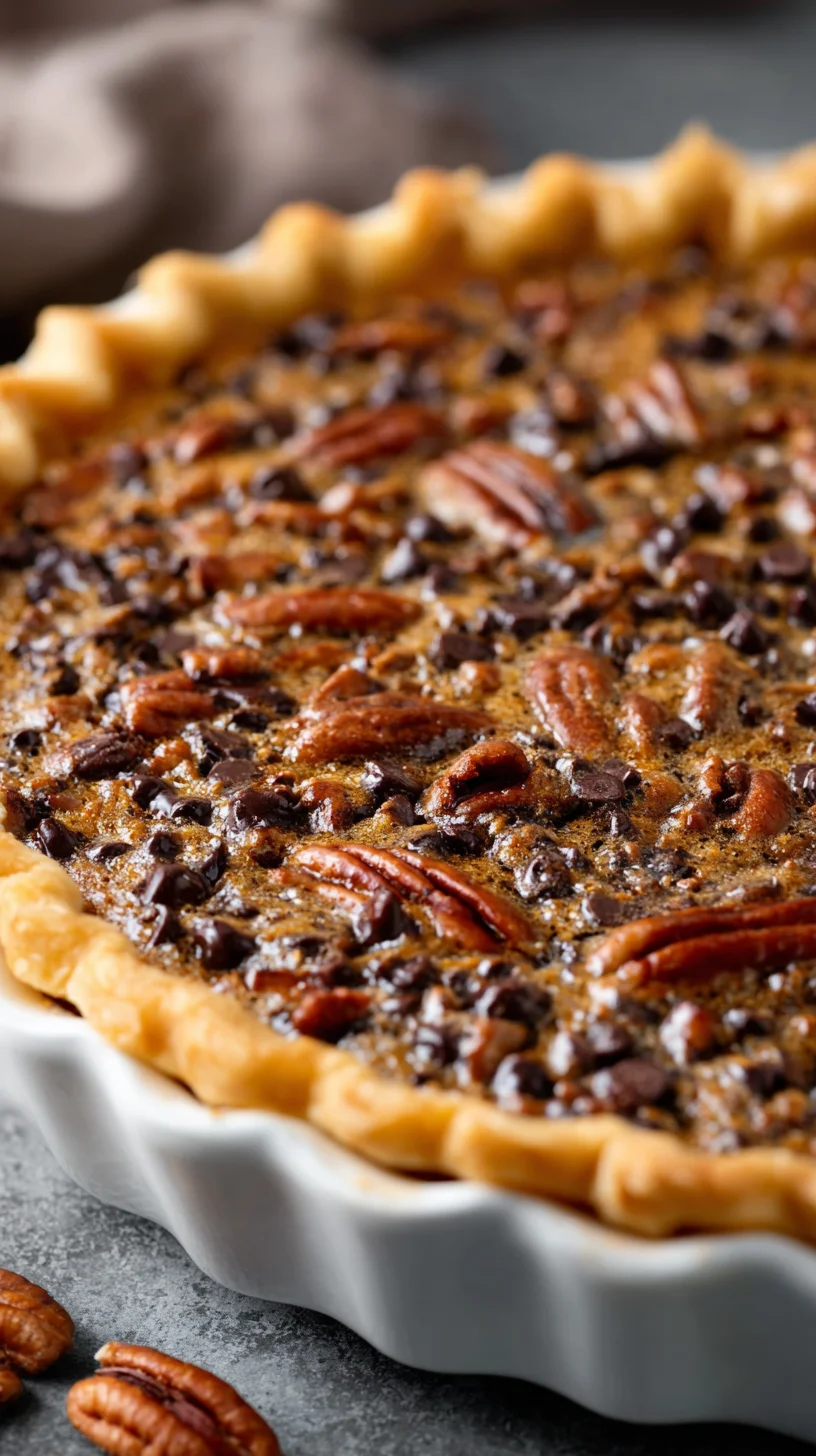 Texas Chocolate Pecan Pie, sliced and ready to eat. Texas Chocolate Pecan Pie, sliced and ready to eat.