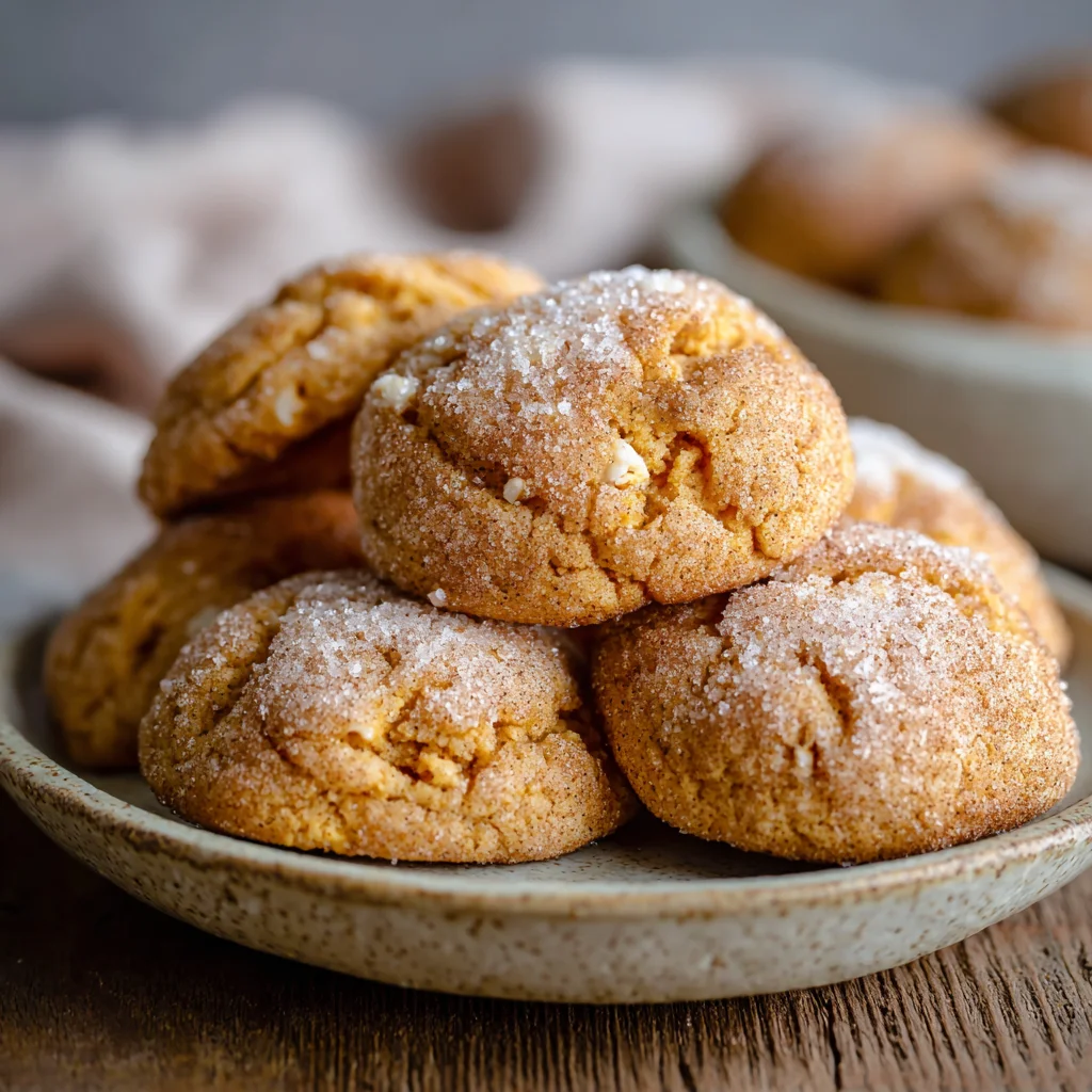 White Chocolate Pumpkin Snickerdoodles: Soft & Chewy Fall Cookies