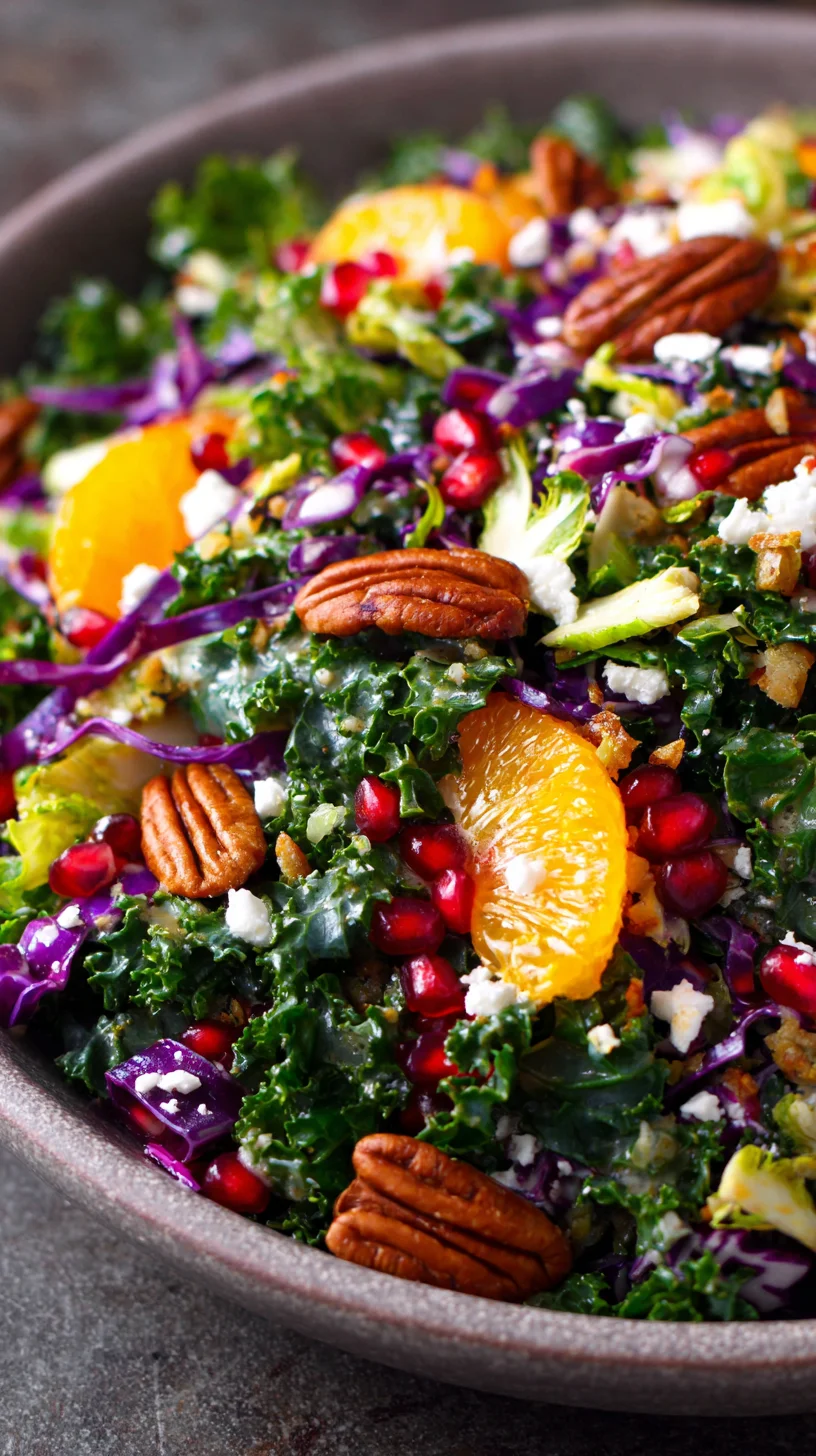 Chopped winter vegetables and nuts in a vibrant salad. Chopped winter vegetables and nuts in a vibrant salad.