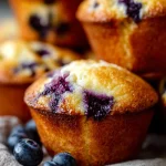 Deliciously Moist Blueberry Cottage Cheese Muffins