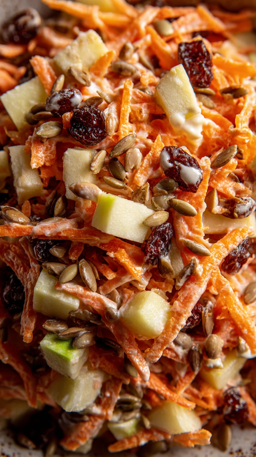 Carrot apple salad, vibrant and refreshing. Carrot apple salad, vibrant and refreshing.
