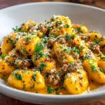 Creamy Butternut Squash Gnocchi with Sausage Recipe