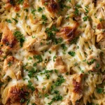 French Onion Chicken Orzo Casserole: Comfort Food Perfection