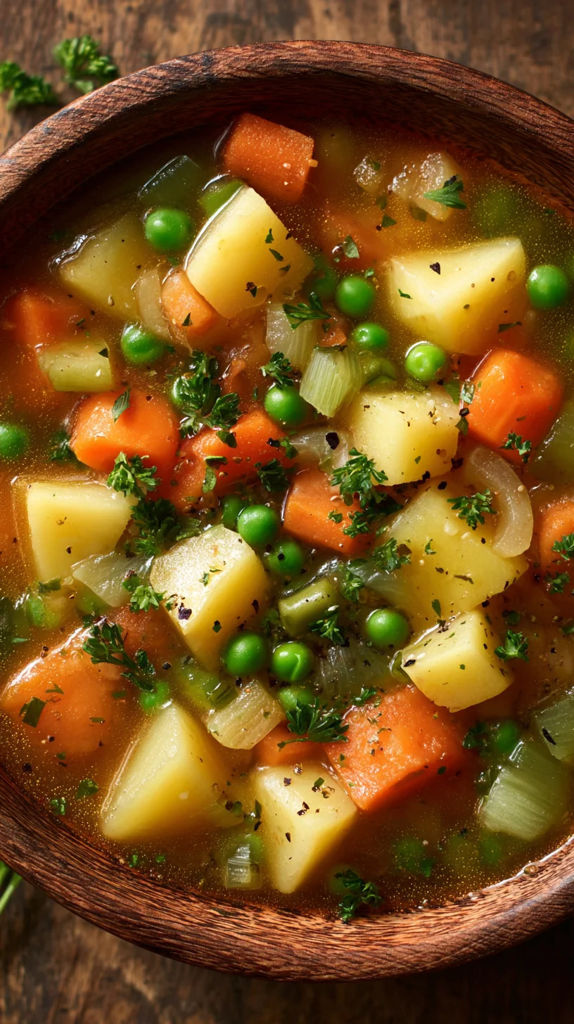 Hearty Irish vegetarian stew in a bowl.
