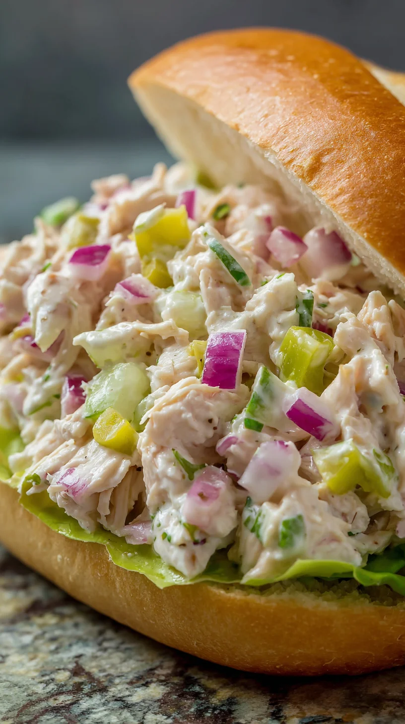 Italian grinder chicken salad sandwich.