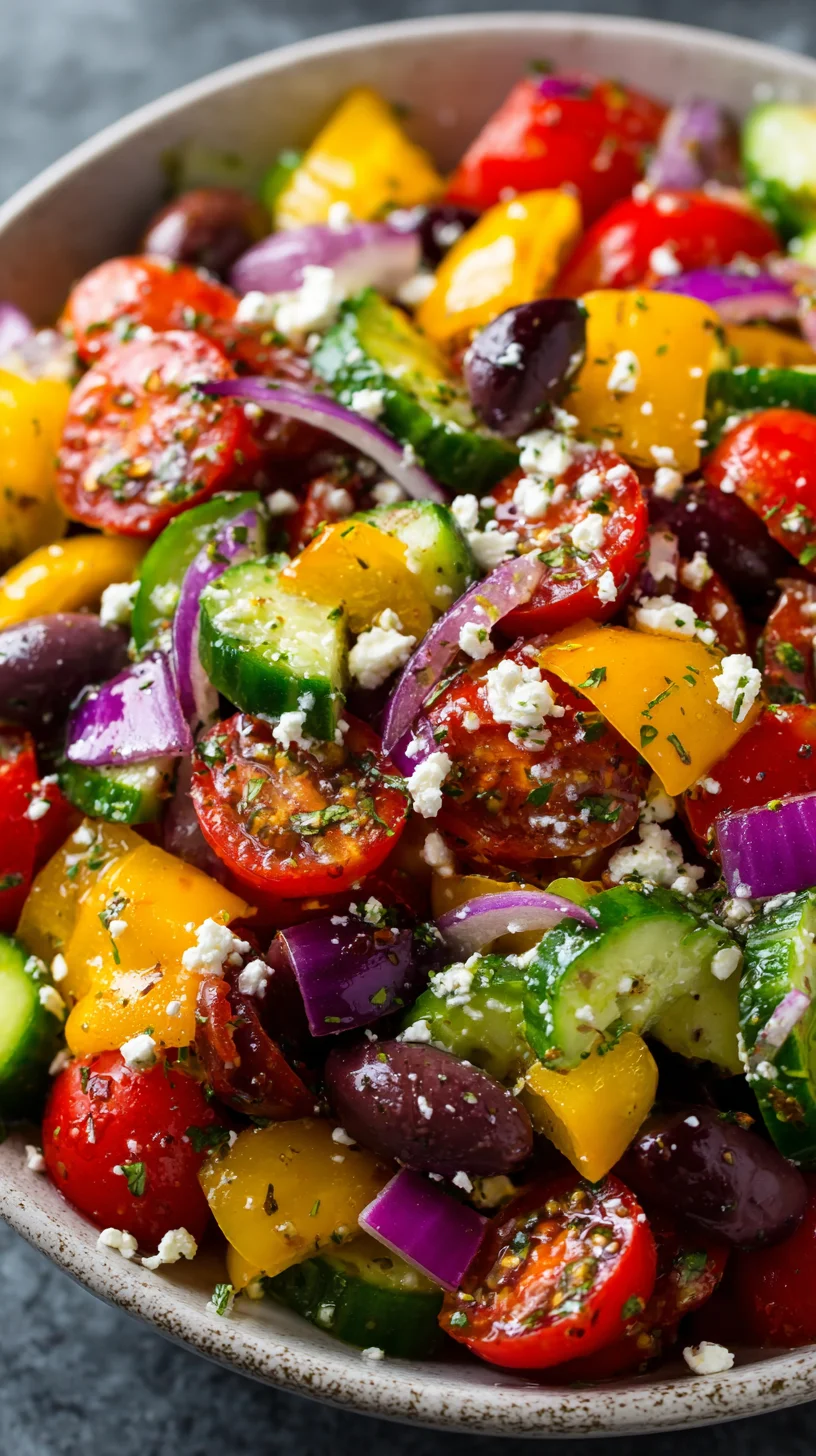 Colorful marinated vegetable salad. Colorful marinated vegetable salad.
