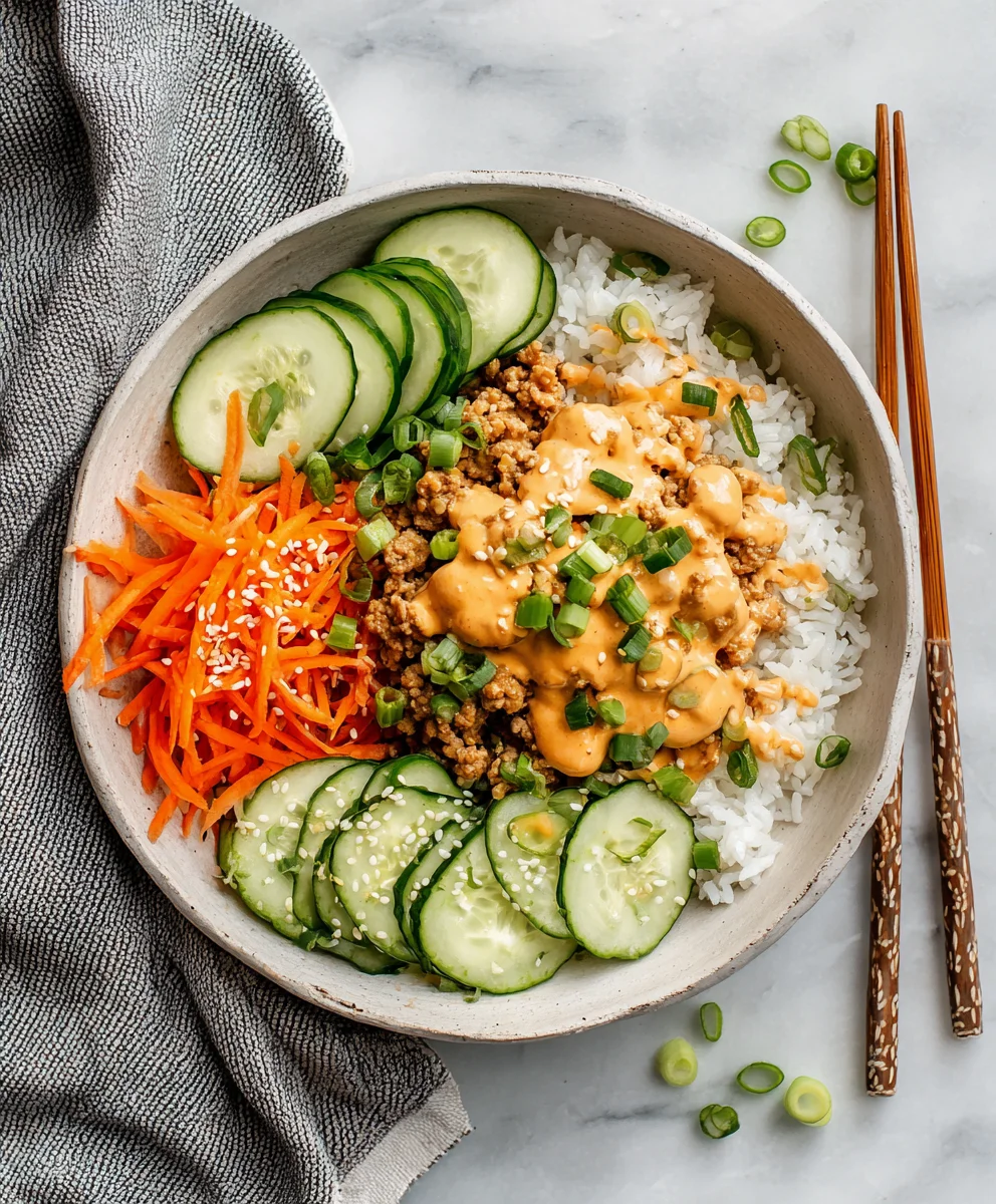 Easy Bang Bang Ground Turkey Rice Bowls | Quick & Flavorful Weeknight Dinner