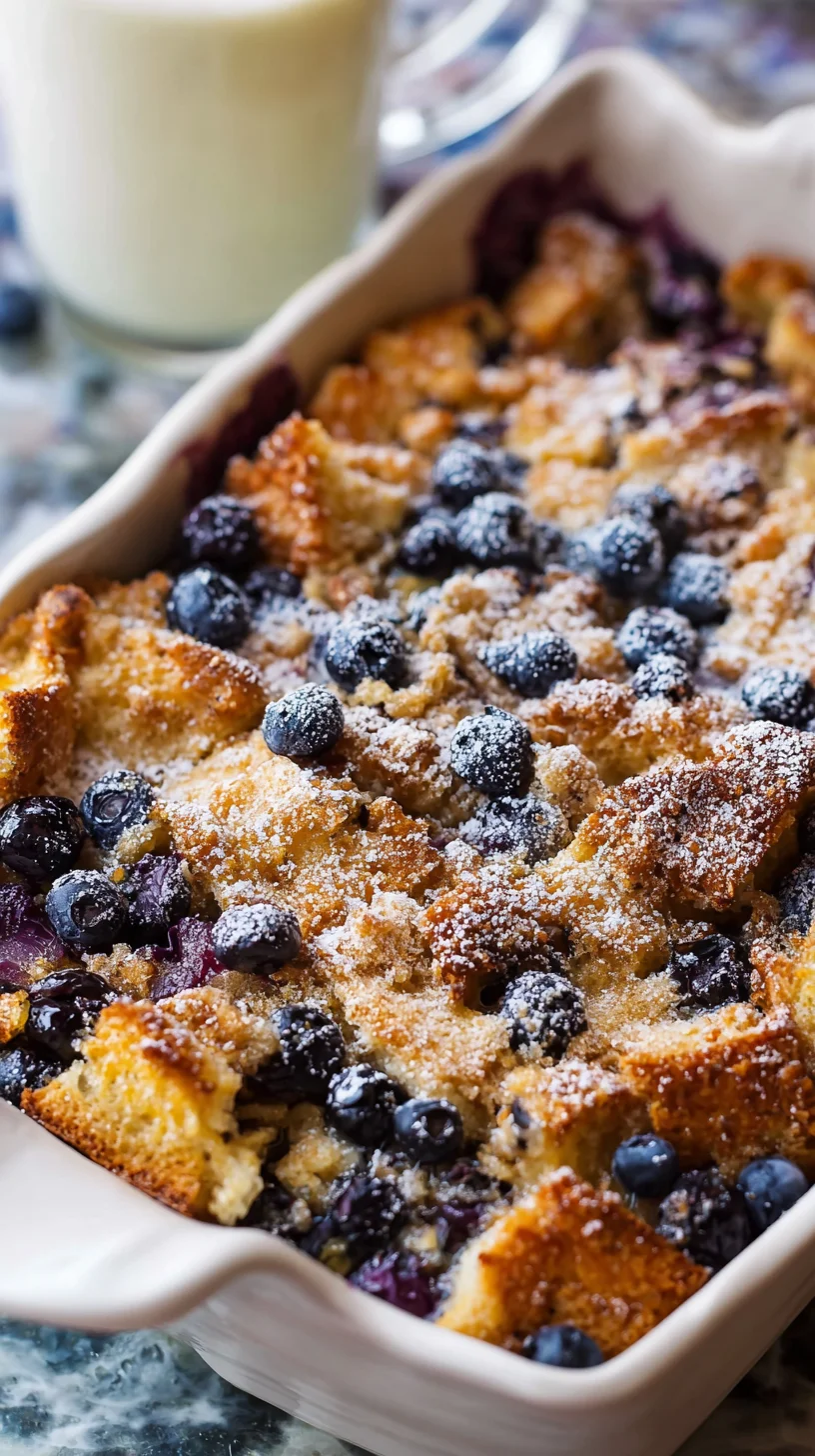 Blueberry French toast casserole