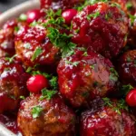 Best Christmas Cranberry Meatballs Recipe - Easy Holiday Appetizer