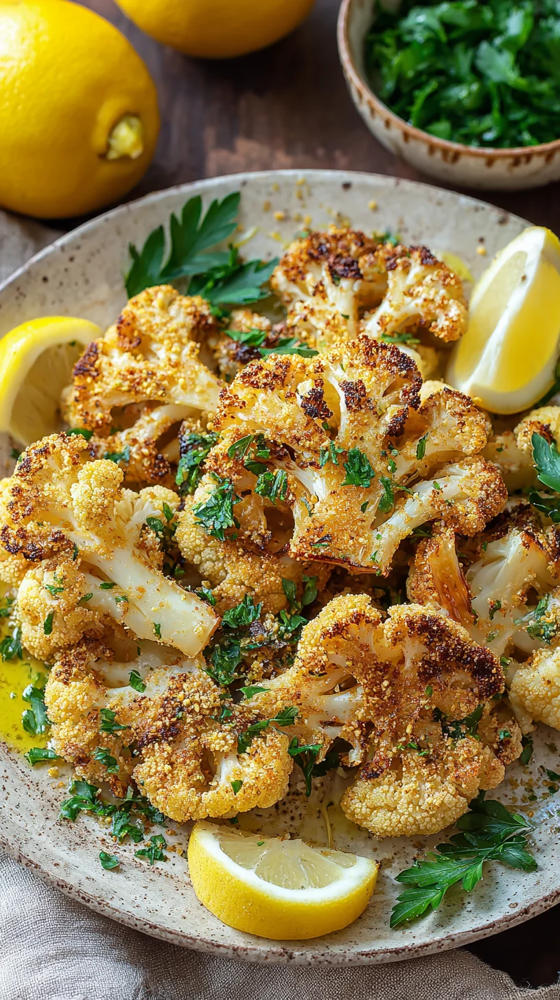 Vegan cauliflower dish.