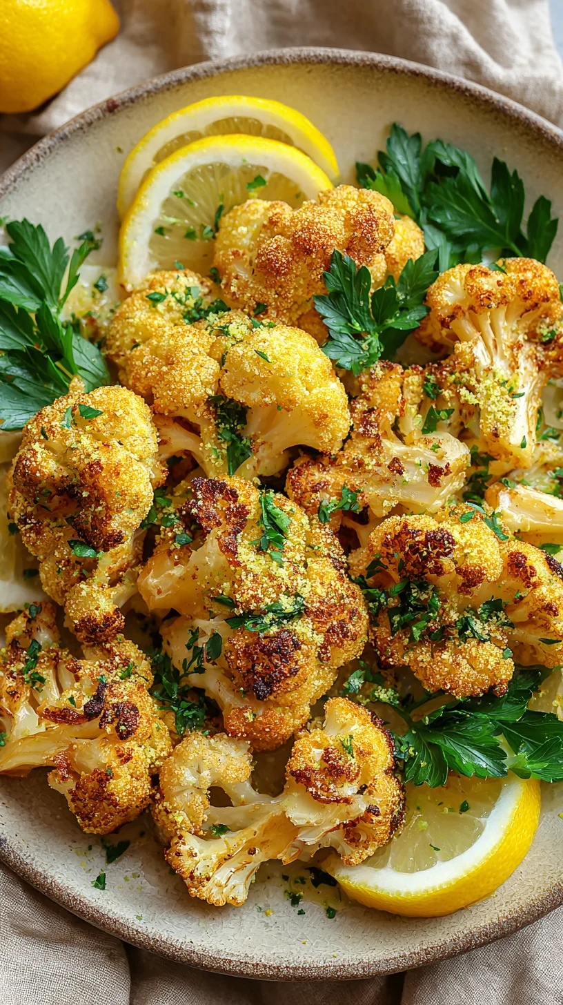 Beautifully prepared vegan cauliflower.