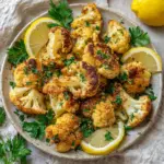 The Best Crispy Roasted Vegan Cauliflower | Easy Cheesy Flavor!