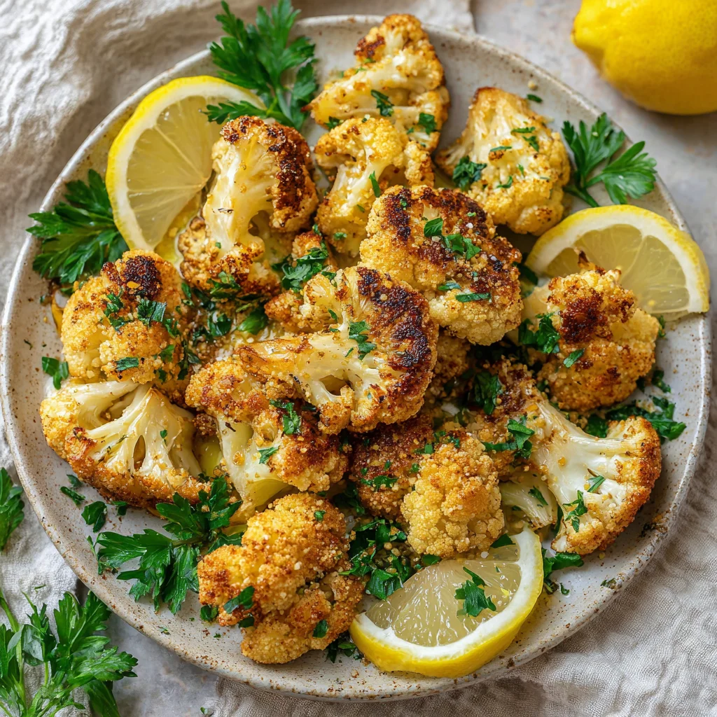 The Best Crispy Roasted Vegan Cauliflower | Easy Cheesy Flavor!