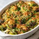 The BEST Cheesy Brussels Sprouts Gratin That Converts Every Skeptic | Easy Holiday Side Dish