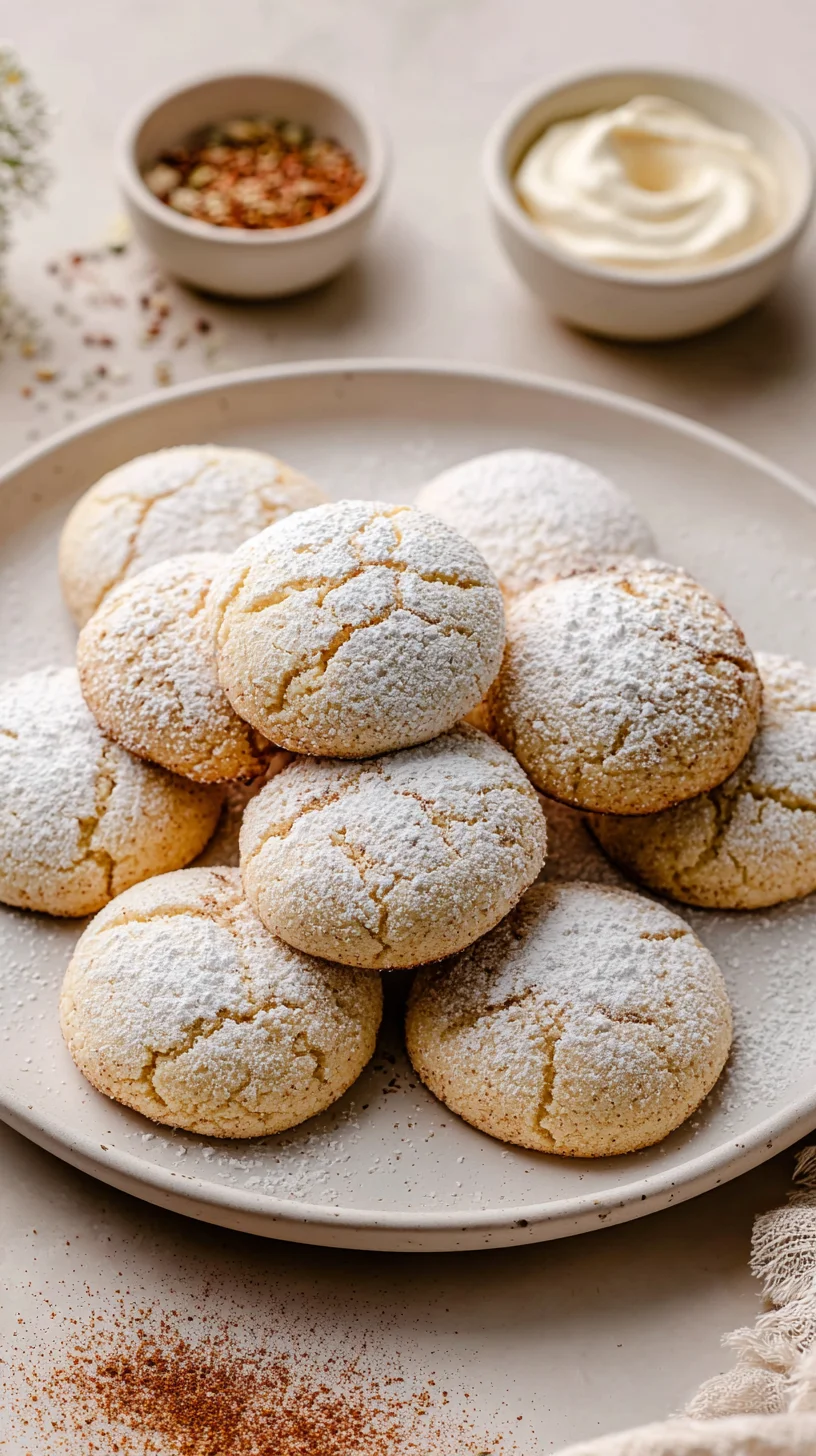 Cookies with cinnamon and cream cheese.