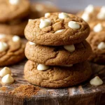 Chewy Gingerdoodle Cookies with White Chocolate | Easy & Spiced