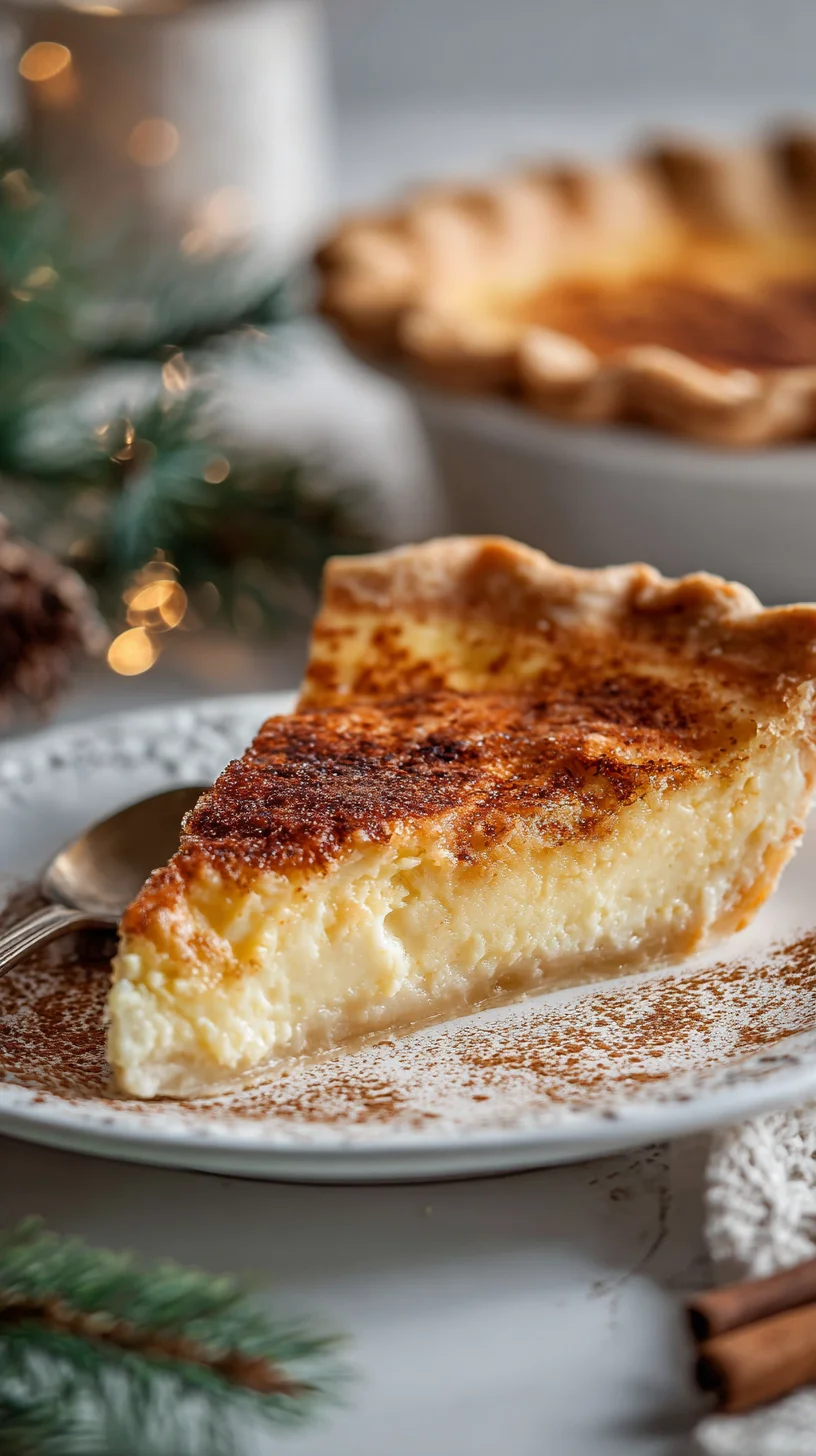 Christmas Eve Cinnamon-Vanilla Custard Pie Christmas Eve Cinnamon-Vanilla Custard Pie