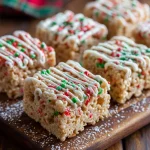 Easy Christmas Rice Crispy Treats | Festive No-Bake Holiday Dessert