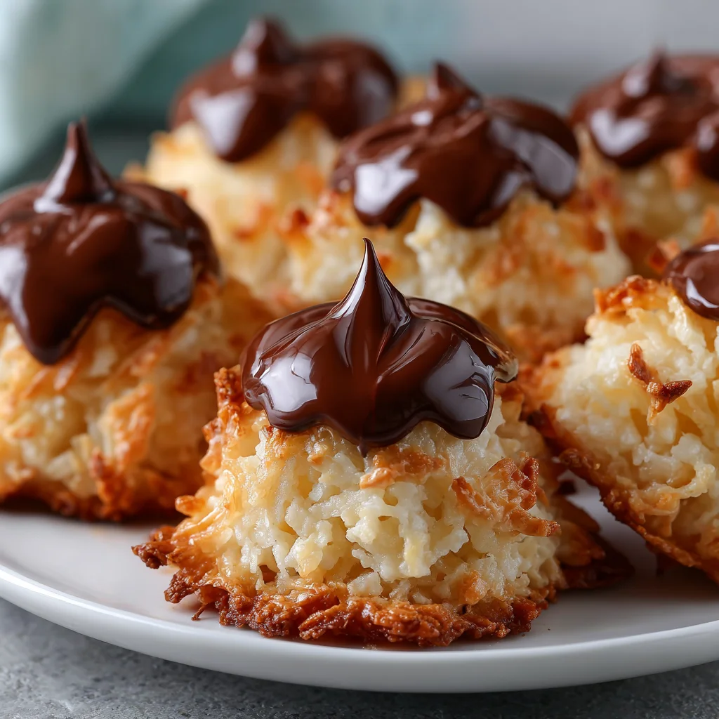 Delightful Coconut Macaroon Chocolate Blossoms
