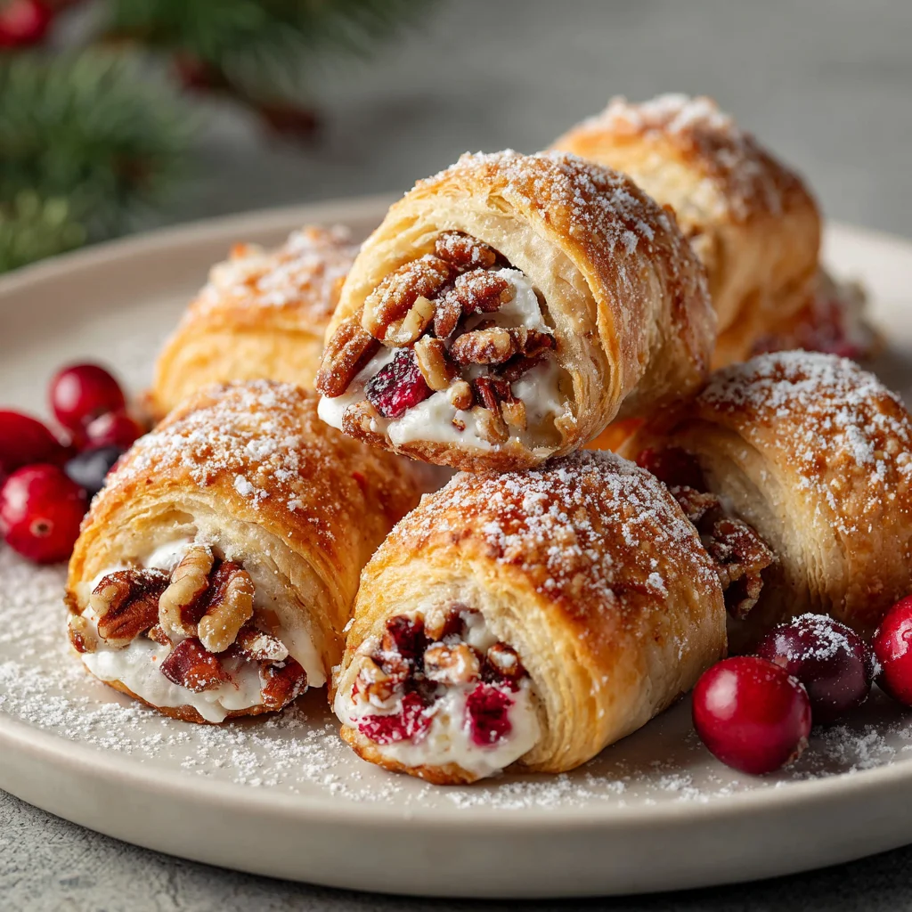 Easy Cranberry Cream Cheese Crescent Bites | Quick & Festive Dessert