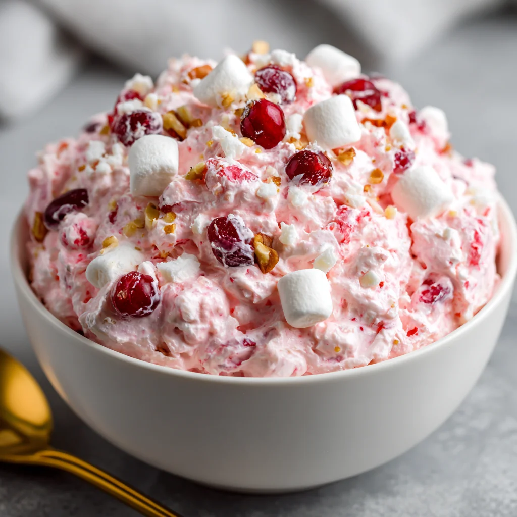 Cranberry Fluff Salad | Easy No-Bake Holiday Side Dish