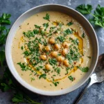 Creamy Garlic Chickpea Soup: Easy Weeknight Meal