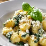 Creamy Gnocchi with Spinach & Feta | Quick & Easy Dinner