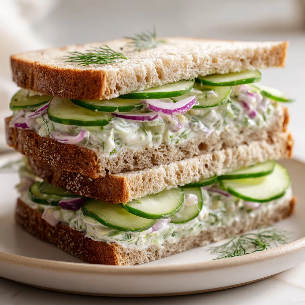 Delicious Cucumber Salad Sandwiches | Quick & Healthy Lunch
