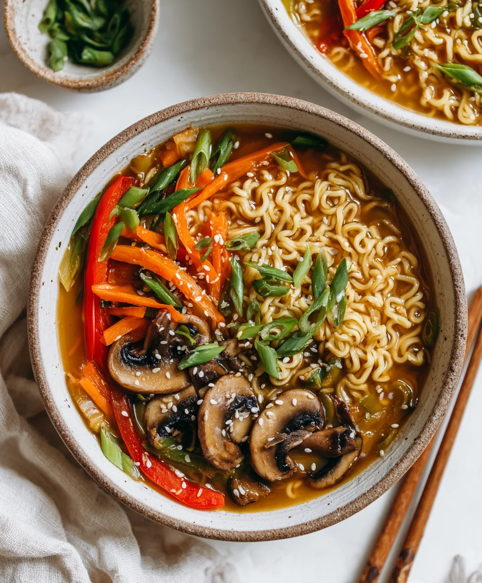 Delicious Vegan Sesame Ramen: Quick & Easy Plant-Based Noodle Soup!