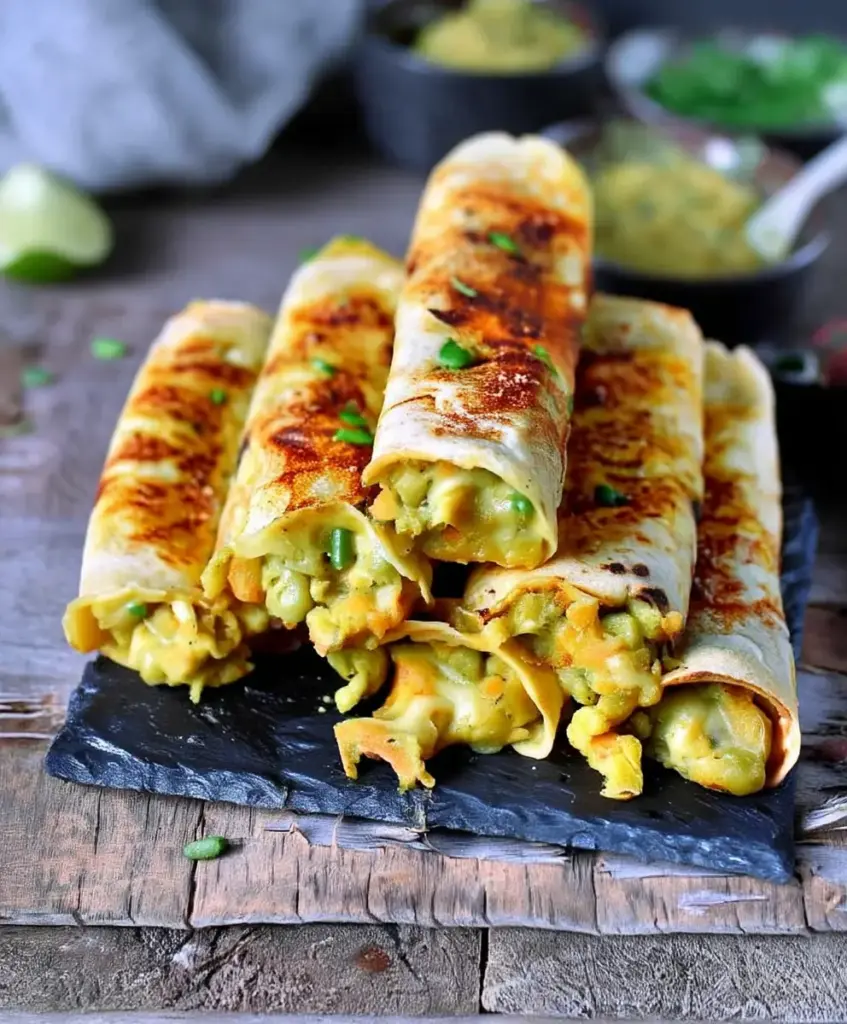 Easy Vegan taquitos made in 10 minutes