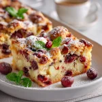 Easy Christmas Cherry White Chocolate Traybake Recipe | Festive Holiday Bars