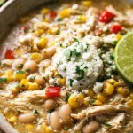 Easy Mexican Street Corn Chicken Chili - Quick & Flavorful!
